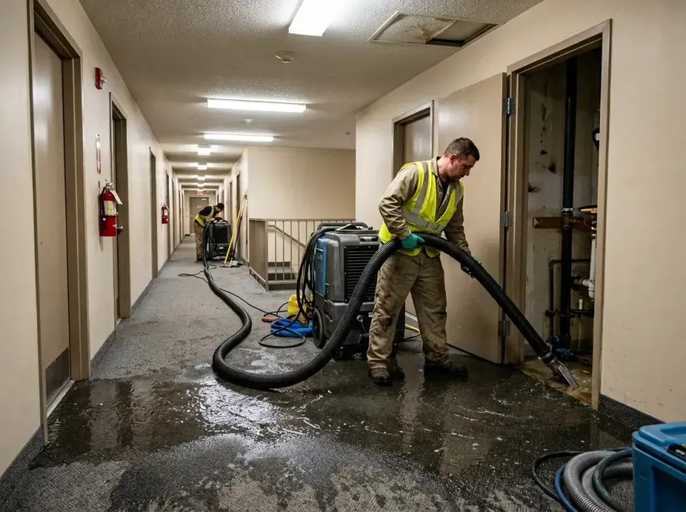 multi-unit-apartment-hallway-f-005 — frequently asked questions, Emergency Burst Pipe Water Extraction & Removal in The Hill…